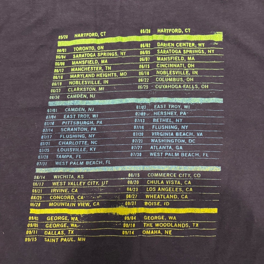 Dave Matthews Band Summer 2010 Tour Tee Navy American Apparel Men's Small 2 Side - Picture 3 of 9
